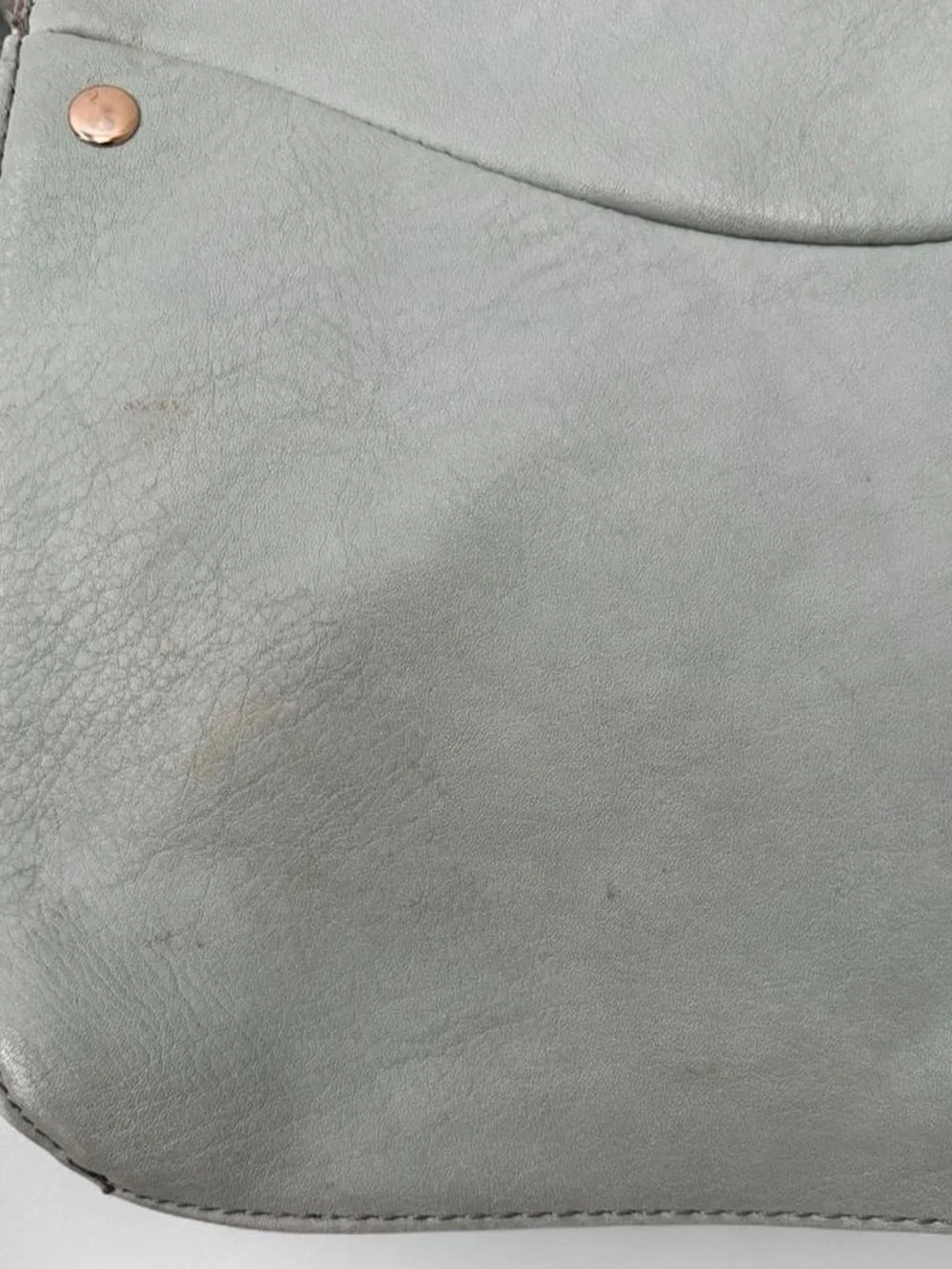 Green Faux Leather Handbag